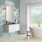 James Martin Vanities 47.3'' Single Vanity, Glossy White, Champagne Brass Base w/ Charcoal Black Composite Stone Top 805-V47.3-GW-CB-CH - alternate 8
